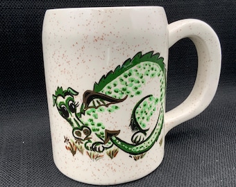 Dragon Theme Large Coffee Mug, Mythical Creature Mug, Fantasy Coffee Cup, Dragon Lover Gift, Unique Drinkware, Office Mug
