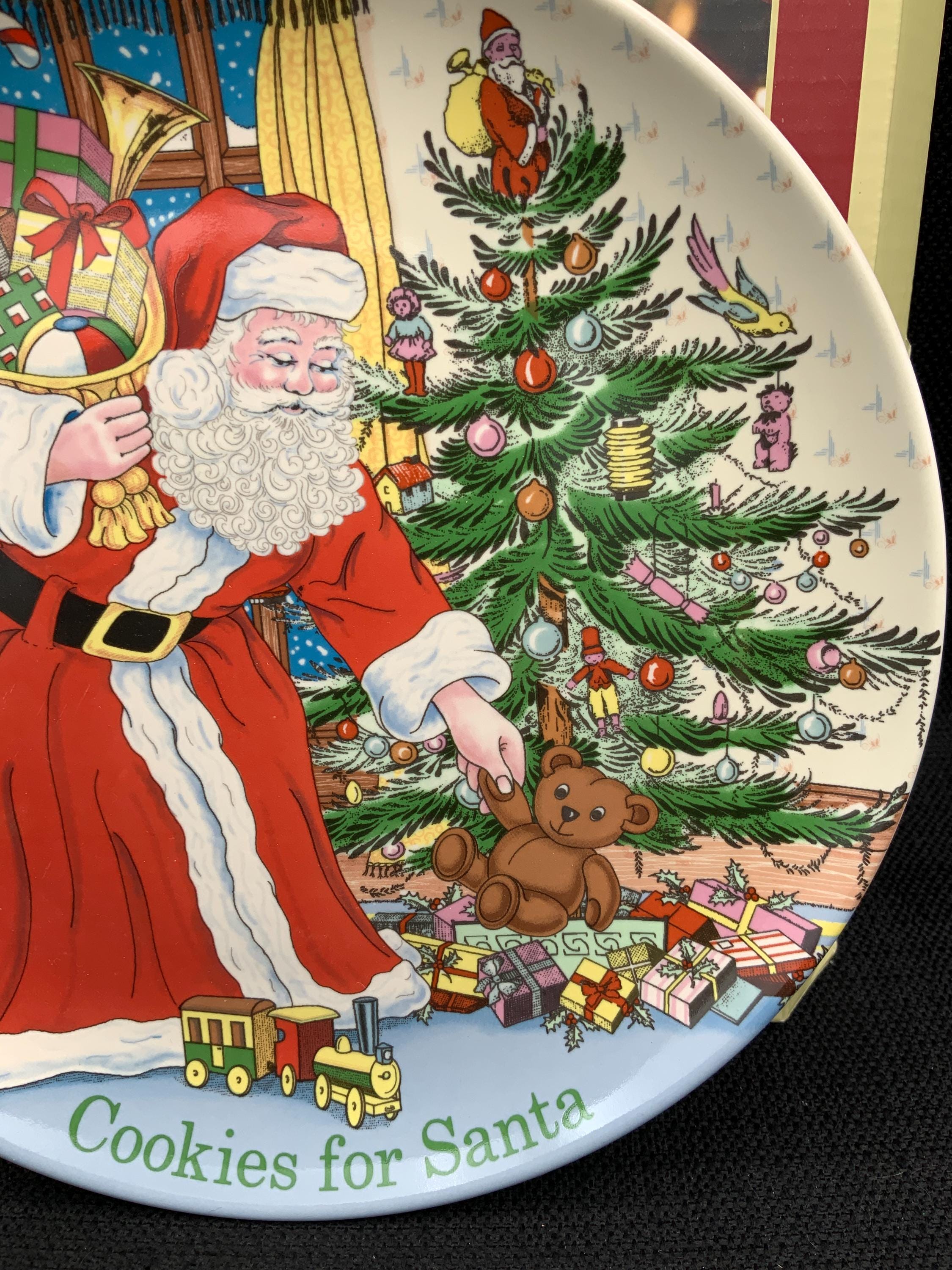 Vintage Spode Santa Christmas Plate, Holiday Decor, Collector's