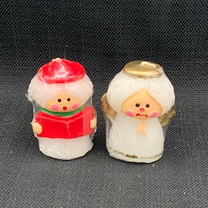 Vintage Angel Candles: Holiday Home Decor, Set of Two
