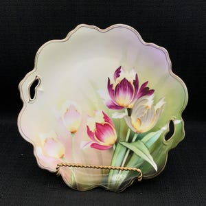 Vintage Porcelain Dish by R.S. Germany, Floral Plate, Collectible Dish, Home Decor, Antique Plate Decoration