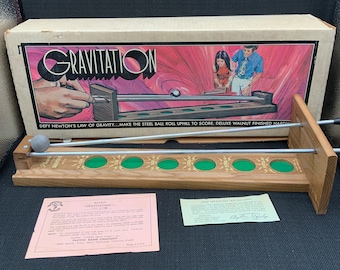 Juego de gravedad clásico de los años 70, diversión familiar retro, caja original.