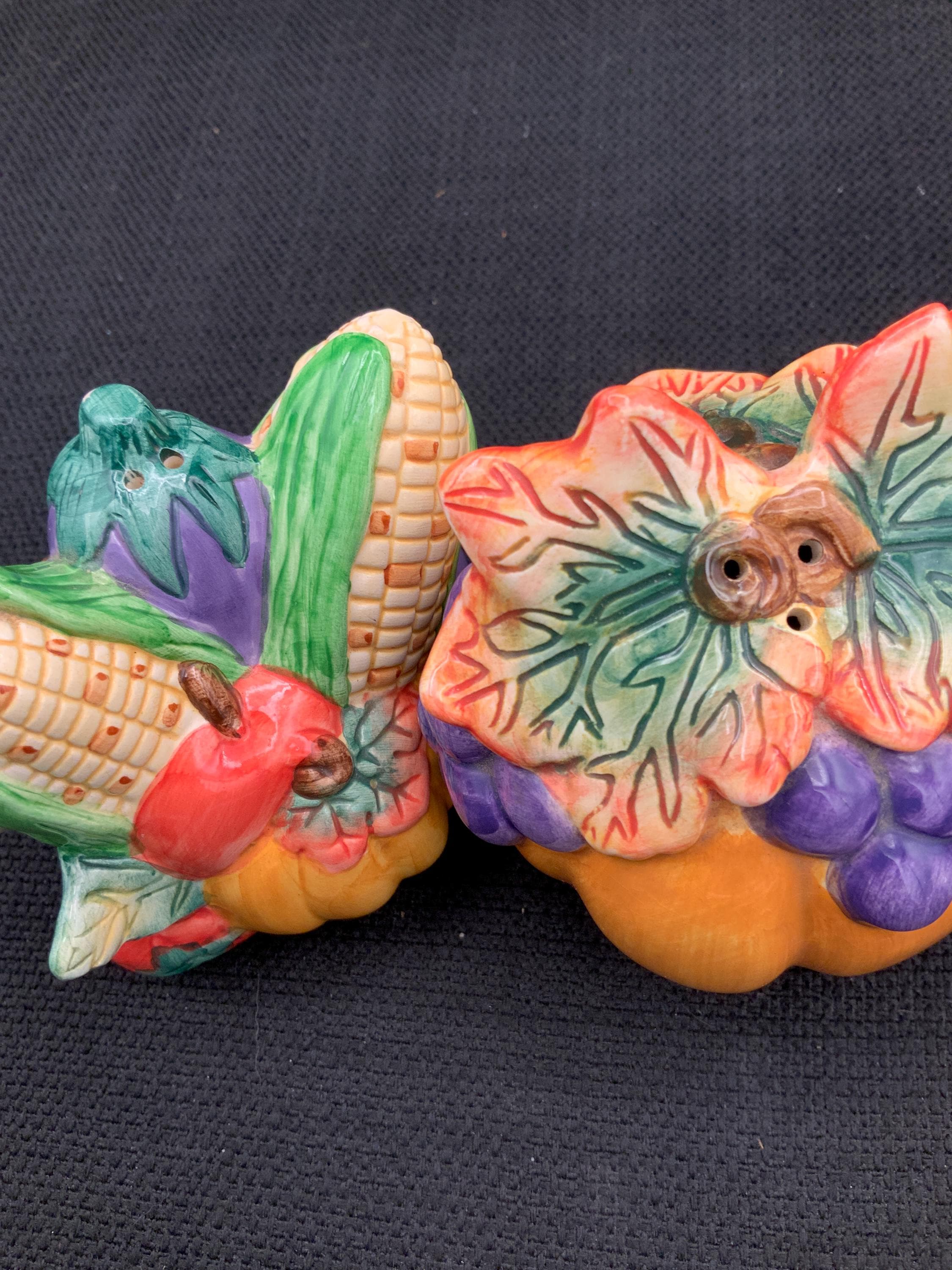 Saliera E Pepiera Natalizia Con Babbo Natale | Ceramica Smaltata, Regalo Per Tavola Festiva, Riempitivo Calza