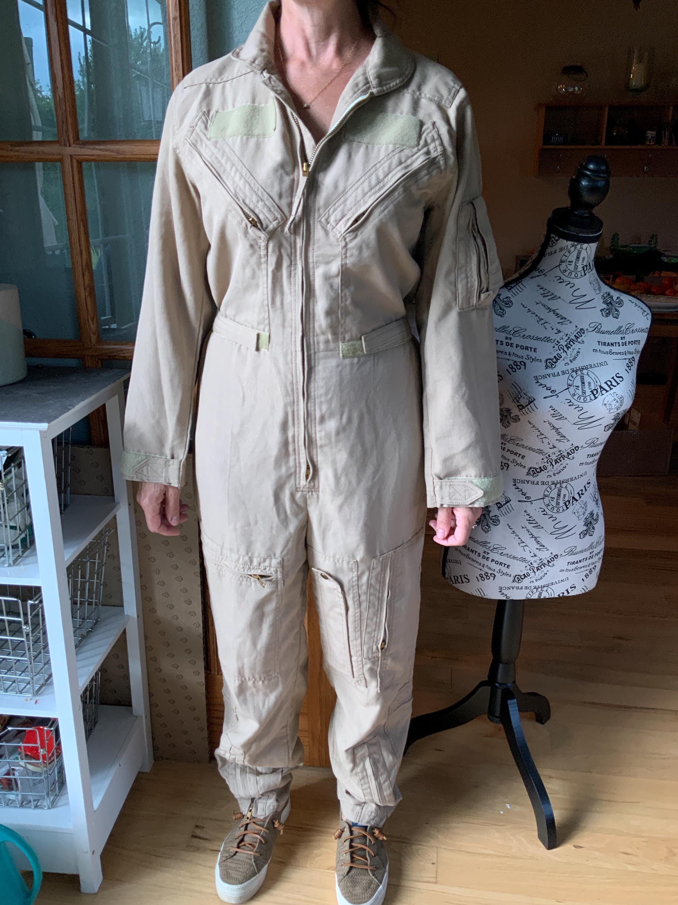 Nomex Military Jumpsuit, 1950s Flight Suit, Vintage Pilot Gear
