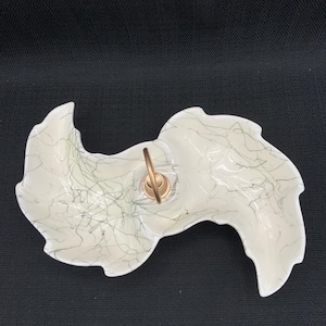 California Pottery Relish Dish, Vintage Ceramic Serving Plate, Appetizer Tray, Party Platter, Retro Kitchen Decor