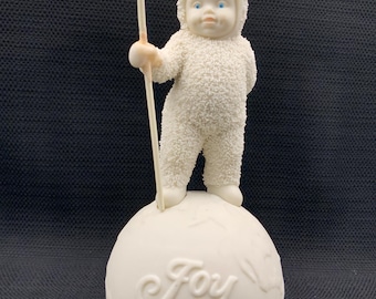 Snowbabies-boomornament vintage, kerstdecor, verzamelobject feestdagen, seizoensdecoratie