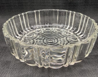 Art Deco Glass Candy Dish, Vintage Trinket Bowl, Decorative Tray