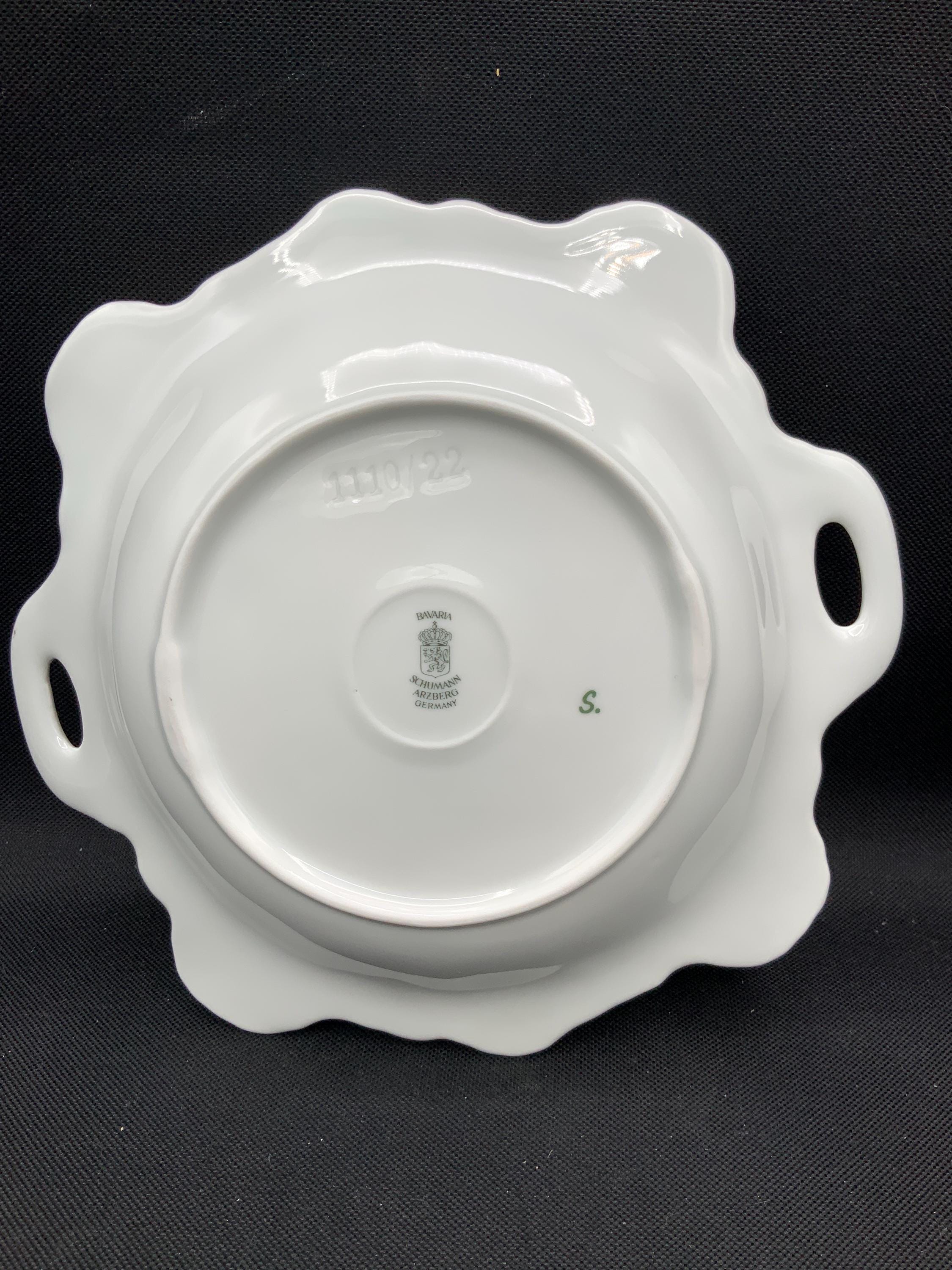 Vintage Schumann Arzberg Bavaria Floral Dish- Schumann 1110- 22cm
