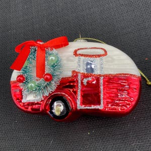 RV Camper Christmas Tree Ornament, Holiday Decoration, Christmas Gift, Tree Decoration, Festive Campervan Ornament