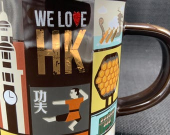 Starbucks Hong Kong City Mug 12oz, Vintage Pottery,starbucks 
