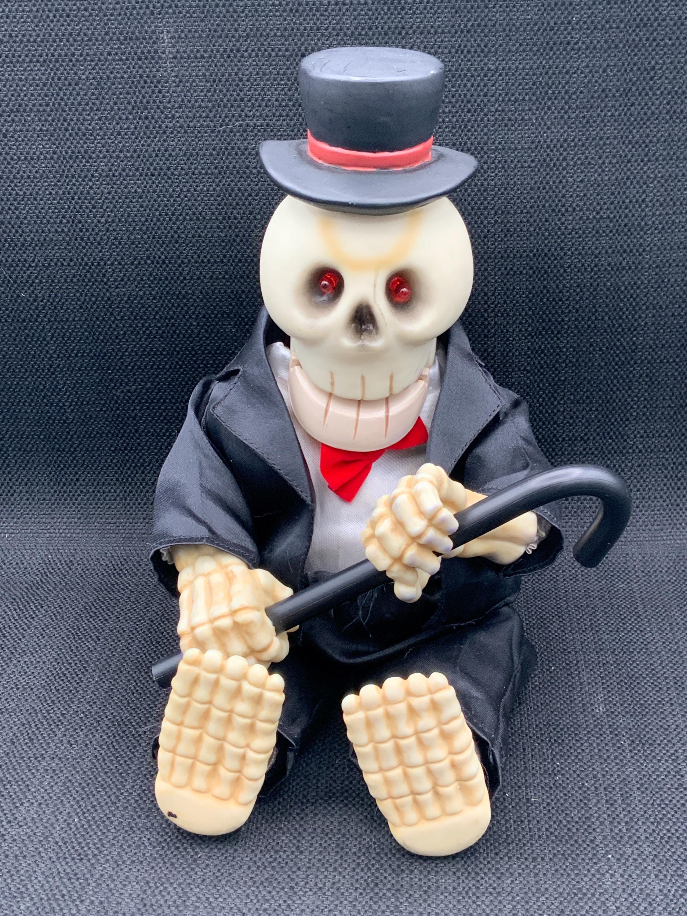 さ*パ様 gembony ジェムボニー　旧ユーゴスラビア製　シープスキン　ダッフ Vintage Gemmy 1998 Animated Skeleton Figure, Halloween Prop