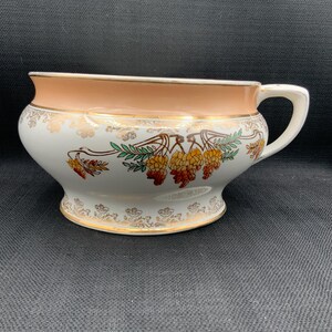 Orinal de porcelana victoriano, decoración de baño estilo shabby chic, estilo histórico, bacinilla de colección