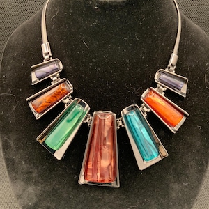 Red Statement Necklace: Modern Boho Summer Accessory