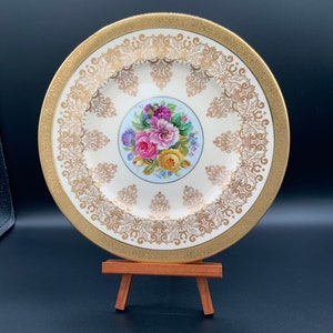 Bavaria Germany Dinner Plate, Hutschenreuther China, Collectible Vintage Plate, European Decor, Unique Gift