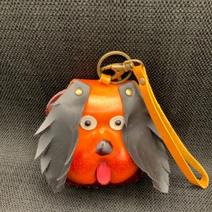 Monedero de cuero vintage con forma de cachorro, adorable monedero con forma de animal, pequeño monedero, linda billetera de bolsillo, regalo para amantes de los perros