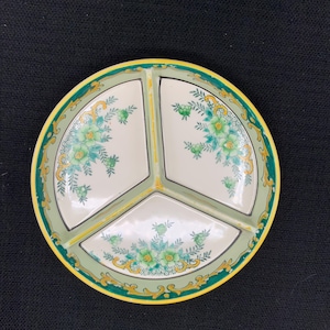 Porcelain Moriyama Mori-Machi Tray, Vintage Japanese Porcelain, Collector&#39;s Decorative Tray, Asian Decor Gift