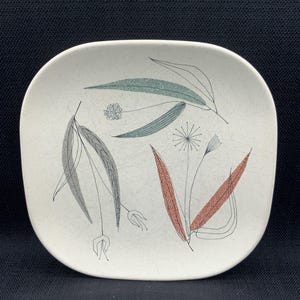 Vintage Franciscan Trio Dinner Plate Set: Mid-Century Atomic Floral