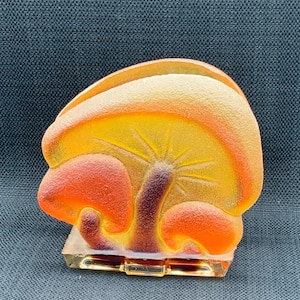 Pilz Serviettenhalter, 70er Jahre Wondermold, Retro Esszimmer Akzent, Vintage Küchen Aufbewahrung, Geschenkidee, Geschenk für Pilzliebhaber, 1970er Jahre Dekor