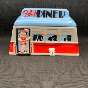 Betty Boop Diner Cookie Jar, Vintage Kitchen Decor, Collectible