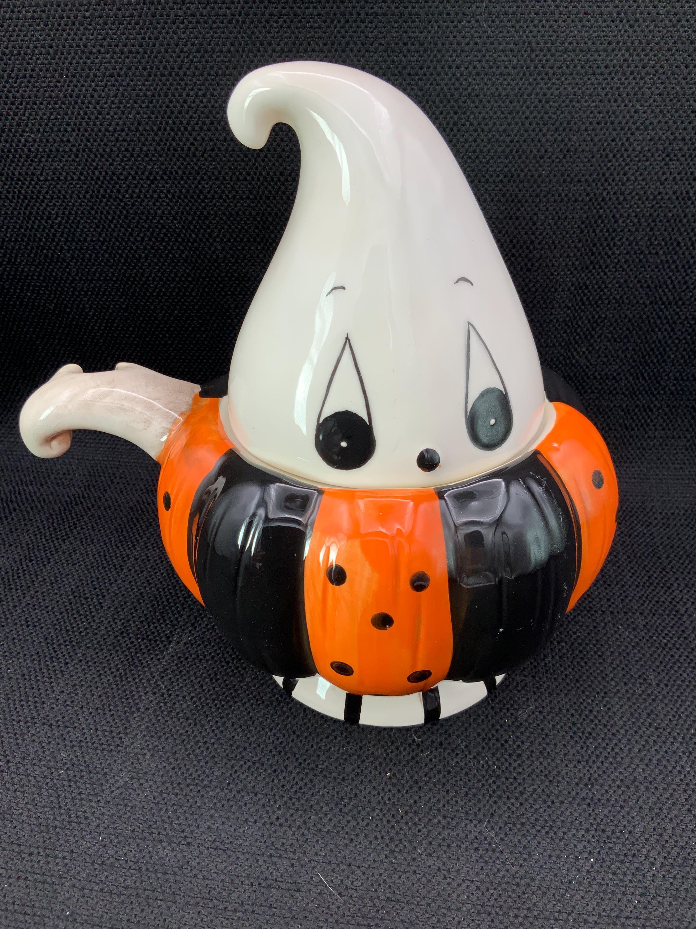 Johanna Parker Ghost Candy Dish, Vintage Halloween Decor, Party