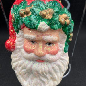 Vintage Victorian Santa Claus Ornament: Retro Christmas Tree Decoration