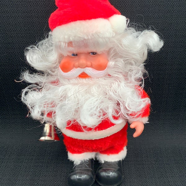 Vintage Santa Claus Decor Display Piece, Musical Toy, Kitschy Santa Figurine, Santa's Favorites