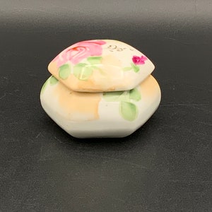 Floral Trinket Jewelry Dish, Vintage Bone China Dish, Pink Rose Design, Jewelry Holder, Floral Decor, Gift for Her