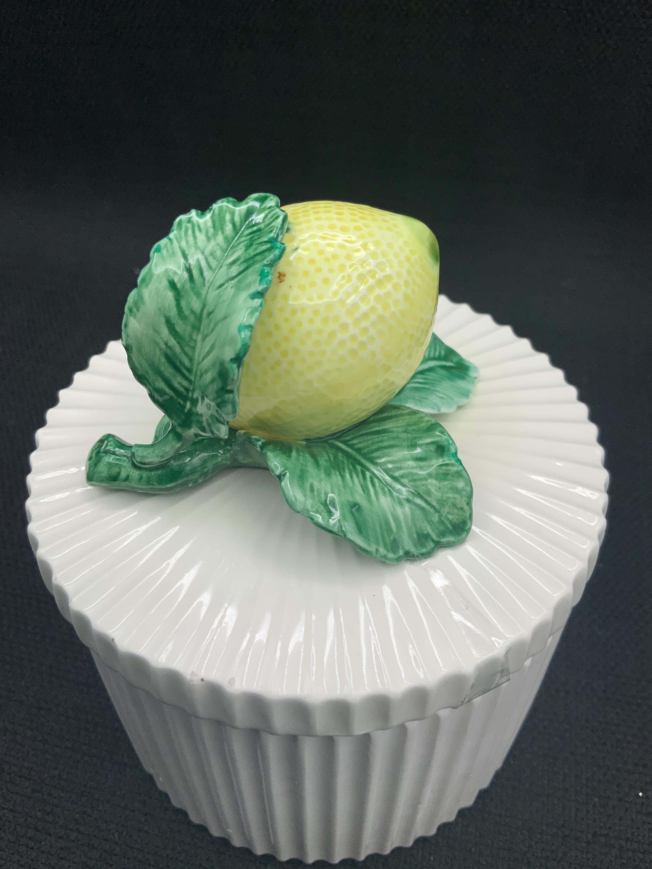 Fitz & Floyd Vintage Lemon Trinket Box, Lemon Keepsake Box
