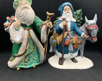 ヴィンテージ サンタクロース 陶器製置物 6インチ ホリデー クリスマス