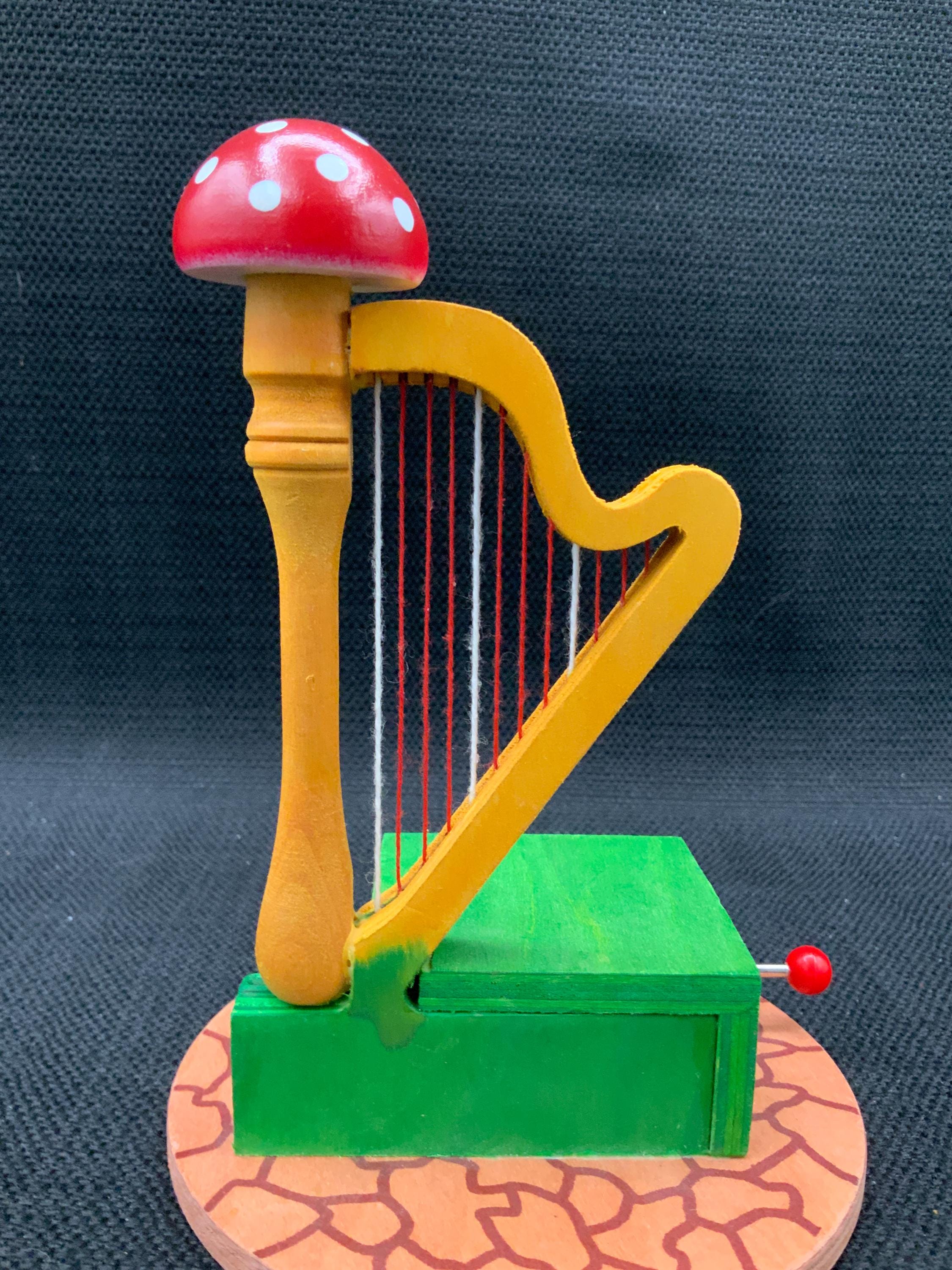 Hongzer Harpe Miniature, réplique de Harpe Miniature en Bois 4in avec modèle d'instrument de Cas Cadeau, Ornements de Cadeaux musicaux Hongzer Harpe Miniature, réplique de Harpe Miniature en Bois 4in avec modèle d'instrument de Cas Cadeau, Ornements de Cadeaux musicaux
