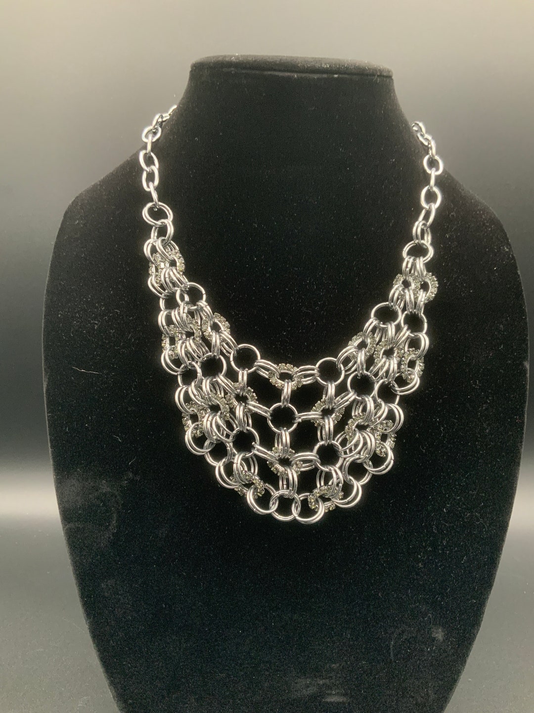 Vintage Multi Strand Necklace Boho Chic Silver Jewelry - Etsy