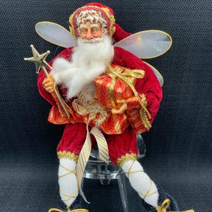 Vintage Victorian Santa Ornament: Retro Christmas Tree Decoration