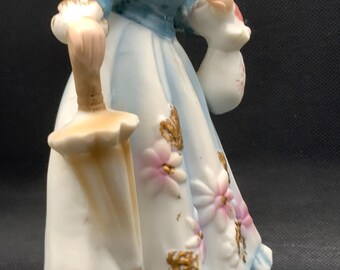 ヴィンテージ ロイヤルクラウン 磁器製女性フィギュア #2447