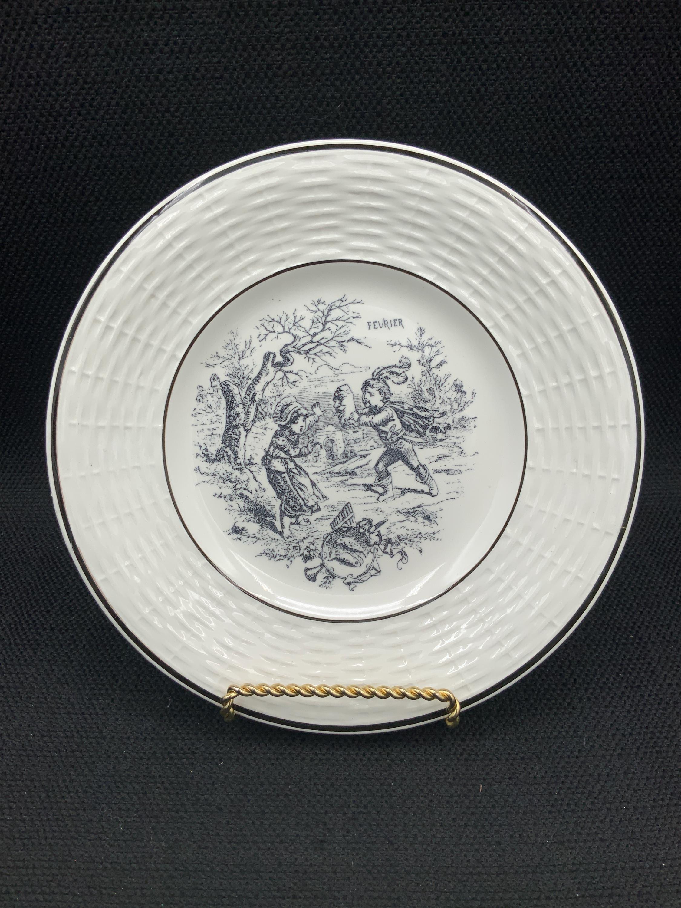 ヴィンテージ ディゴワン サルグミーヌ フレンチプレート：Les Mois 2