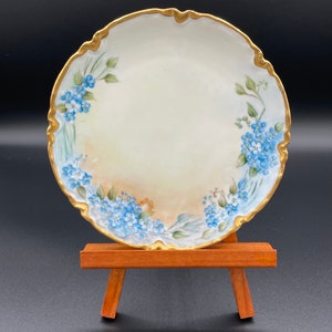 Haviland France Floral Plate, Hand Painted Signe Pattern, Vintage French Porcelain, Home Decor, Gift for Collectors