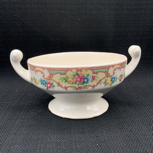 Mt Clemens Pottery Sugar Bowl, Retro Kitchenware, Vintage Ceramic Sugar Dish, Collectible Pottery, Home Accent