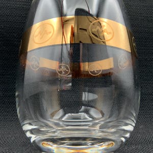 Klare Low Ball Roly Poly Gläser, altmodische Gläser Set, Whiskybecher, Bar Zubehör, Geschenk für ihn, Goldrand, Abschlussgeschenk