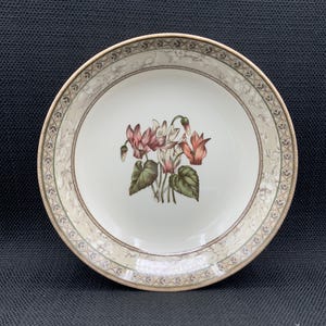 Enchanted Garden Soup Bowl, Johnson Brothers Coupe Bowl, Vintage Floral Dish, Retro Kitchen Decor