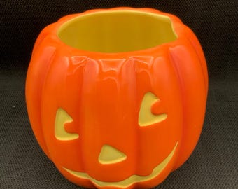 Barattolo in ceramica a forma di zucca Hallmark: porta caramelle per Halloween, decorazione autunnale