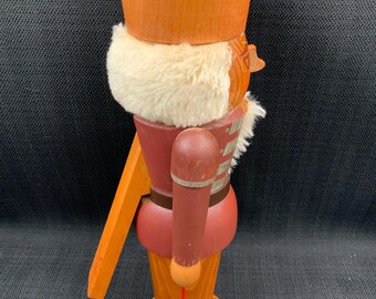 ヴィンテージ エルツ山地 木製くるみ割り人形、手作りドイツ製