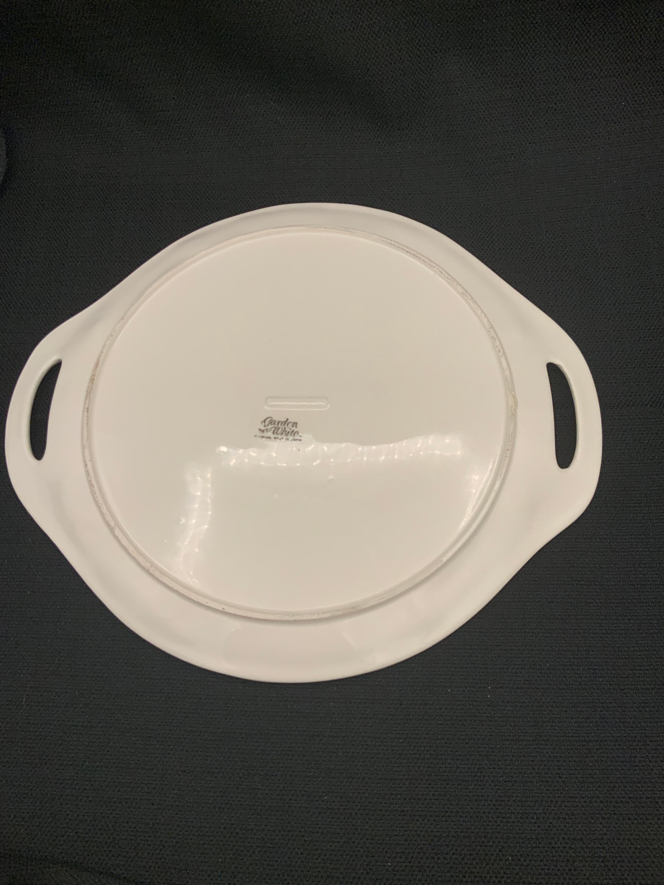 Vintage Himark Japan Serving Tray: Embossed Fruit Ceramic