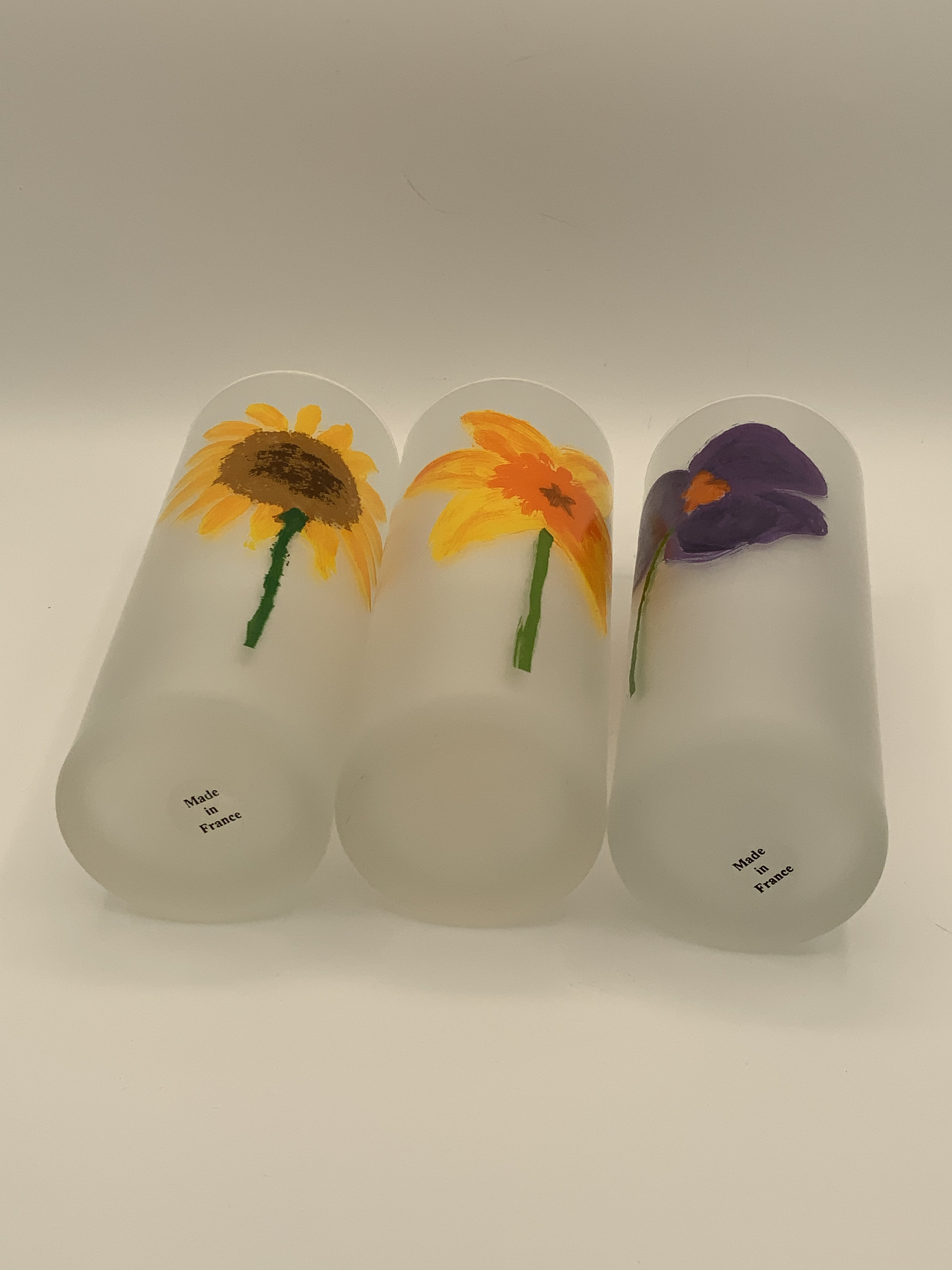 Dartington Tumblers, Flower Pattern, Bar Cart Accessory, Ice Tea