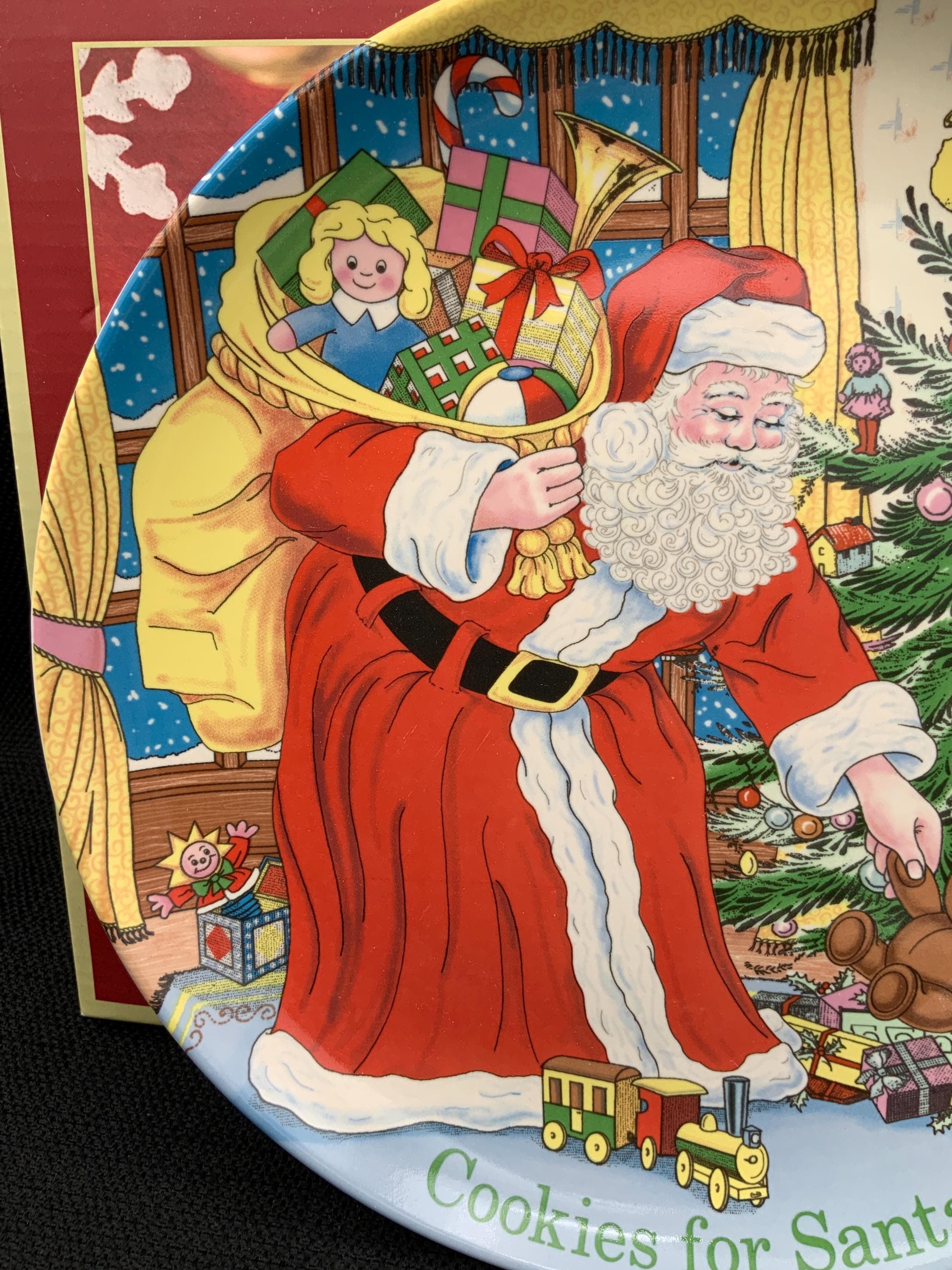 Vintage Spode Santa Christmas Plate, Holiday Decor, Collector's