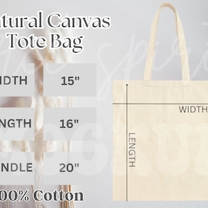 Tabela de tamanhos de bolsas de lona, tabela de tamanhos de mockup de bolsa Liberty Bags OAD113, tabela de tamanhos de bolsas de algodão, download digital