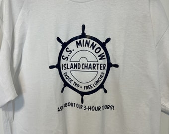 SS Minnow Boat Tour Gilligan Skipper Novelty T-Shirt