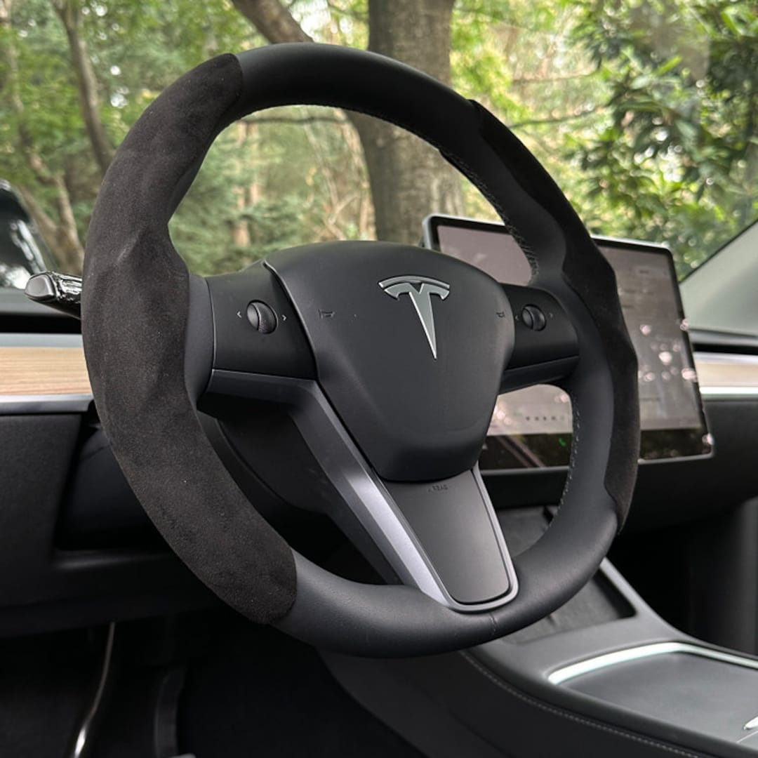 Premium Alcantara Steering Wheel Cover Etsy