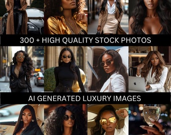 Melanin Stock Photos, Faceless Marketing, Luxury AI Images, High Quality Stock Photo Bundle, Aesthetic Black Girls, Model, African American