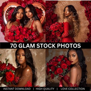 Imágenes de stock de melanina, fotos de IA de lujo, marketing sin rostro (descarga digital)