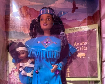 American Indian Barbie 1996 #17313 Hard to Find - Etsy