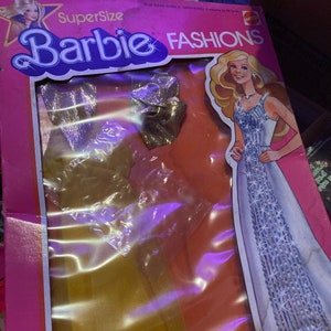 Supersize Barbie Fashions 1977 2343 nib NRFB 18” barbie