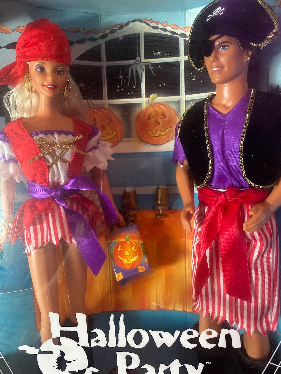 Halloween Party Barbie and Ken 1998 19874 Nib NRFB UK